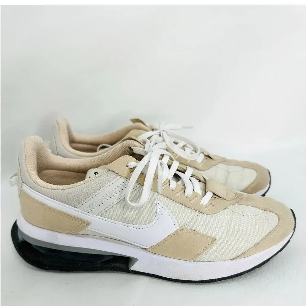 Nike Air Max Pre-Day Sneakers Light Bone Sand White Size 8